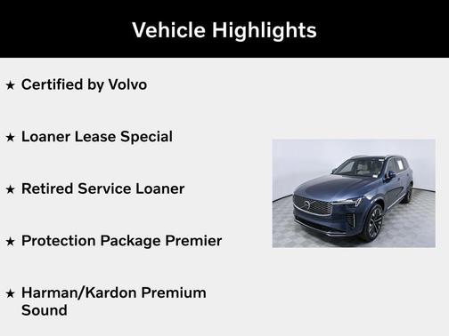 Denim Blue Metallic 2026 Volvo XC90 Plus, B6 AWD Gas (mild hybrid), Gasoline, Bright, 7 Seats