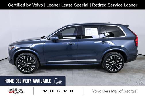 Denim Blue Metallic 2026 Volvo XC90 Plus, B6 AWD Gas (mild hybrid), Gasoline, Bright, 7 Seats