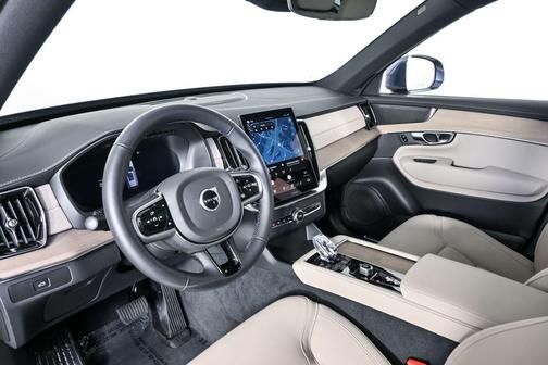 Denim Blue Metallic 2026 Volvo XC90 Plus, B6 AWD Gas (mild hybrid), Gasoline, Bright, 7 Seats