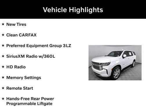 2021 Chevrolet Tahoe 4WD High Country