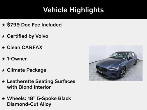 Denim Blue Metallic 2025 Volvo S60 B5 Core