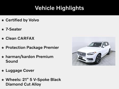 Crystal White Metallic 2023 Volvo XC90 B6 Plus 7-Seater