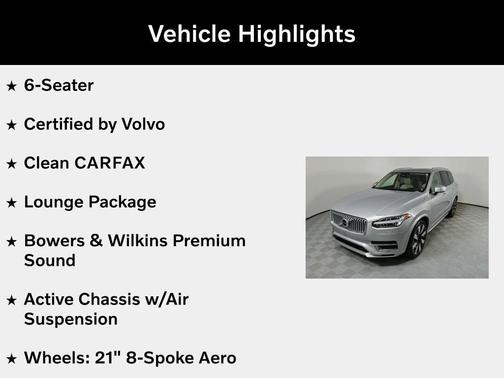 2024 Volvo XC90 Recharge Plug-In Hybrid T8 Ultimate 6-Seater