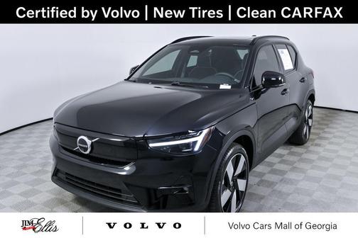 Onyx Black Metallic 2024 Volvo XC40 Recharge Pure Electric Twin Plus