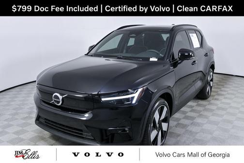 Onyx Black Metallic 2024 Volvo XC40 Recharge Pure Electric Twin Plus