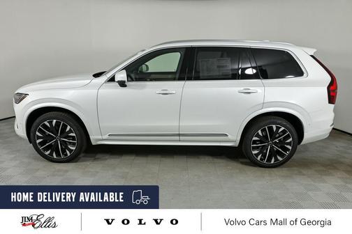 Crystal White Pearl 2026 Volvo XC90 Plus, B6 AWD Gas (mild hybrid), Gasoline, Bright, 7 Seats