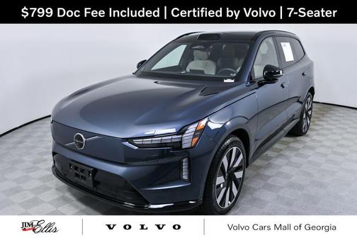 Denim Blue Metallic 2025 Volvo EX90 Ultra, Twin Motor, Fully electric, 7 Seats