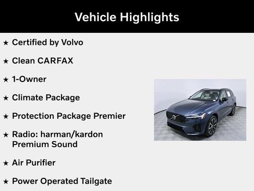 Denim Blue Metallic 2023 Volvo XC60 B5 Plus Dark Theme