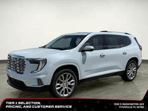 Glacier White Tricoat 2026 GMC Acadia Denali