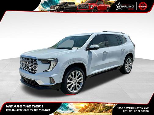 Glacier White Tricoat 2026 GMC Acadia Denali