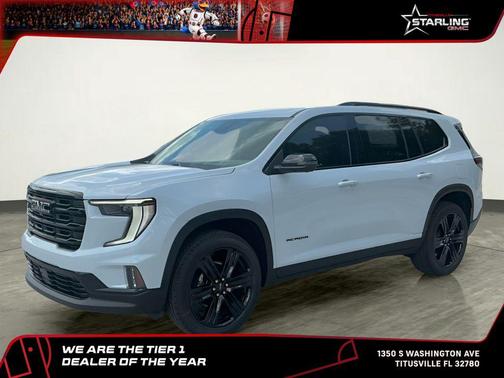 Glacier White Tricoat 2026 GMC Acadia Elevation FWD