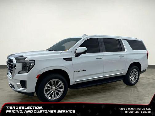 White Frost Tricoat 2022 GMC Yukon XL SLT