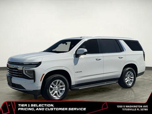 Summit White 2025 Chevrolet Tahoe LT