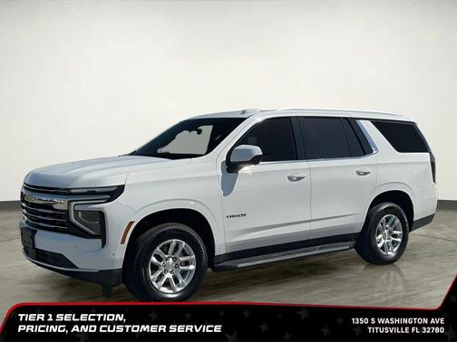 Summit White 2025 Chevrolet Tahoe LT