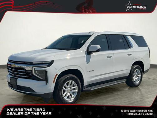 Summit White 2025 Chevrolet Tahoe LT
