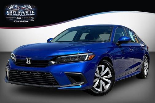 Blue 2024 Honda Civic LX