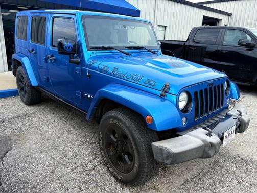 Hydro Blue Pearl 2015 Jeep Wrangler Unlimited Sahara