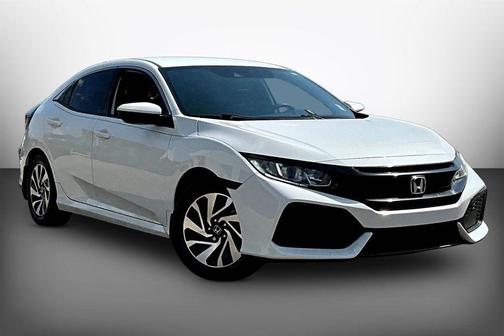 White 2019 Honda Civic LX