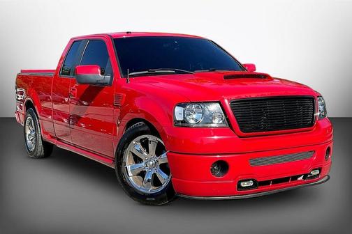 Red 2008 Ford F-150 Lariat SuperCab