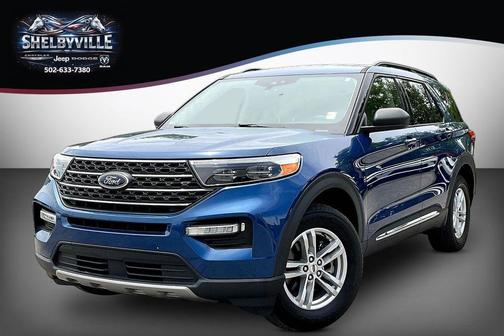 Blue Metallic 2022 Ford Explorer XLT