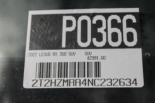 2022 Lexus RX 350 Base