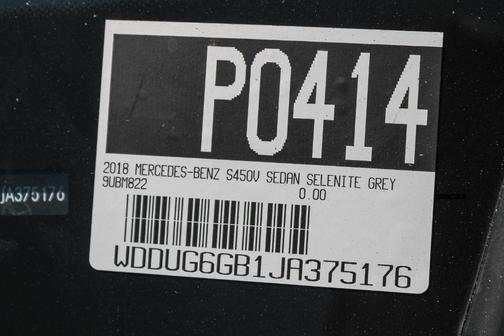 2018 Mercedes-Benz S-Class S 450
