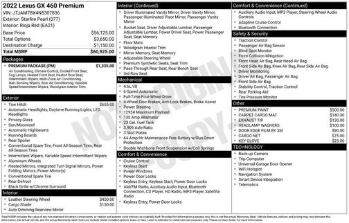 2022 Lexus GX 460 Base