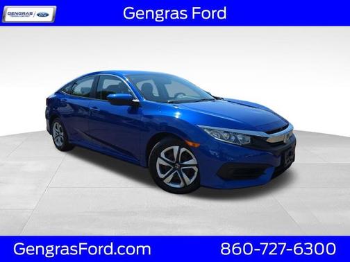 Blue 2018 Honda Civic LX Sedan
