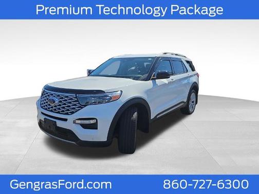 STAR WHITE MET TRI-COAT 2021 Ford Explorer PLATINUM