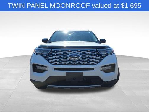 STAR WHITE MET TRI-COAT 2021 Ford Explorer PLATINUM