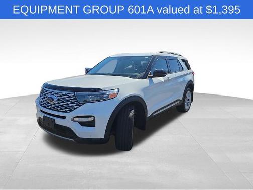 STAR WHITE MET TRI-COAT 2021 Ford Explorer PLATINUM