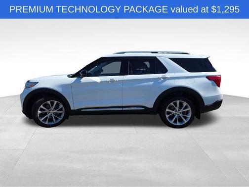 STAR WHITE MET TRI-COAT 2021 Ford Explorer PLATINUM