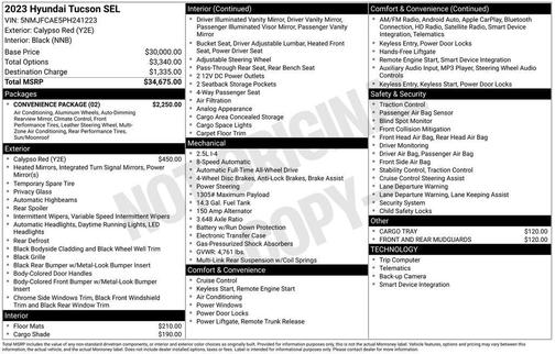 2023 Hyundai TUCSON SEL