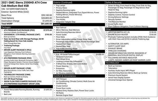 2021 GMC Sierra 2500 AT4