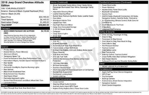 2018 Jeep Grand Cherokee LAREDO