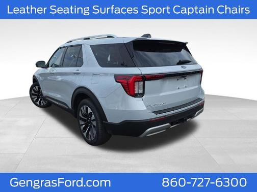 SPACE WHITE METALLIC 2025 Ford Explorer PLATINUM