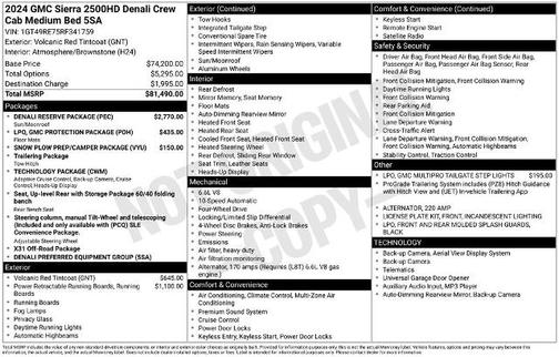 2024 GMC Sierra 1500 DENALI