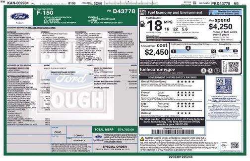 AGATE BLACK METALLIC 2023 Ford F-150 LARIAT