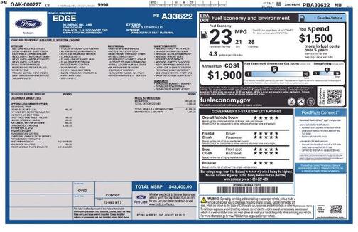 STONE BLUE METALLIC 2023 Ford Edge SEL