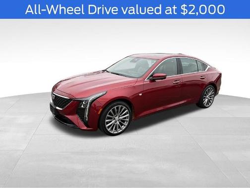 Radiant Red 2025 Cadillac CT5 PREMIUM LUXURY