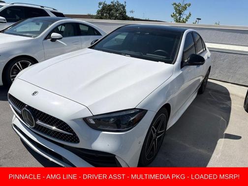 MANUFAKTUR Moonlight White Metallic 2023 Mercedes-Benz C-Class C 300 4MATIC