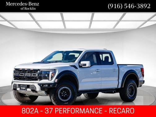 Space White Metallic 2025 Ford F-150 Raptor