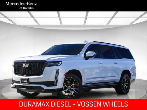 Crystal White Tri-Coat 2021 Cadillac Escalade ESV Sport