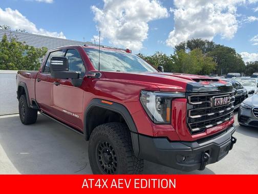 Volcanic Red 2024 GMC Sierra 2500 AT4X