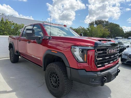 Volcanic Red 2024 GMC Sierra 2500 AT4X