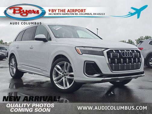 Glacier White Metallic 2025 Audi Q7 55 Premium Plus