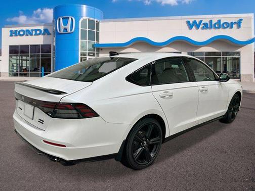 Platinum White Pearl 2026 Honda Accord Hybrid Sport-L