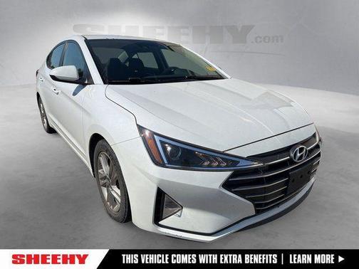 Quartz White 2019 Hyundai ELANTRA SEL
