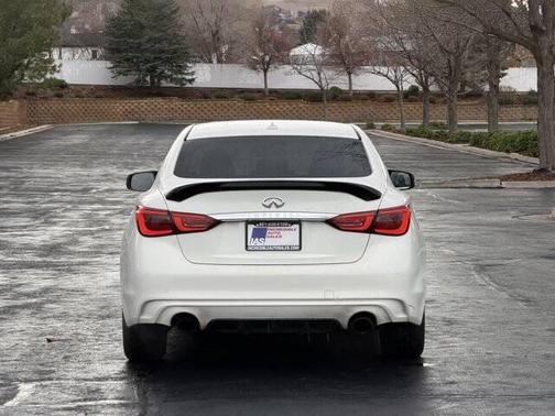 Pure White 2018 INFINITI Q50 3.0t LUXE