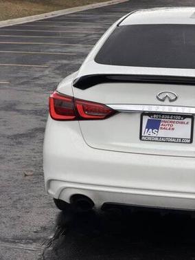 Pure White 2018 INFINITI Q50 3.0t LUXE
